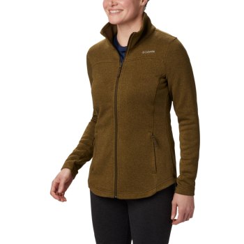 Columbia Jas Dames, Canyon Point Fleece Full Zip Olijfgroen, 09BJVDAOF